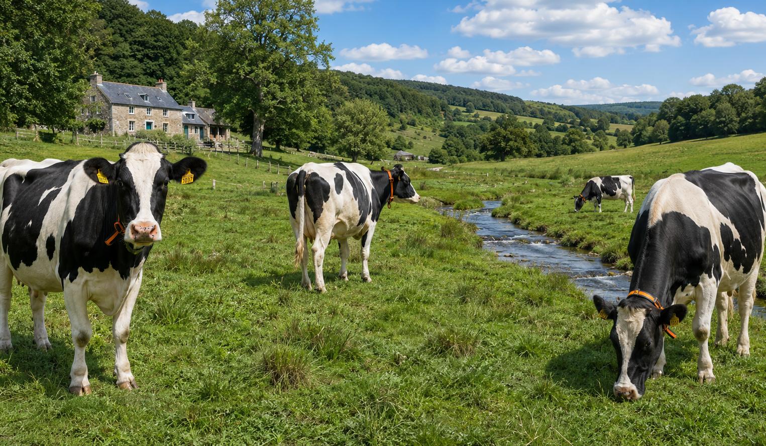 Vaches laitières au pâturage